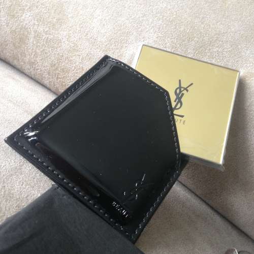 YSL YVES SAINT LAURENT Cosmetic Pocket Mirror with Case NEW 全新 口袋化妝鏡子...