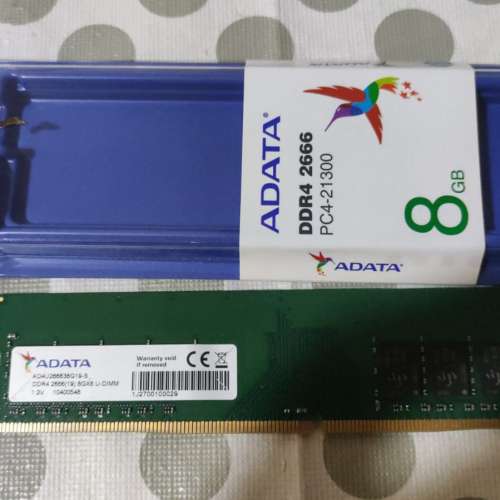 Desktop Ram A-Data  8GB單條 DDR4 2666