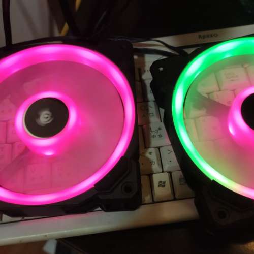 海盜船 機箱風扇 12V DC 0.30A  RWF0022 ARGB 12cm風扇 兩把