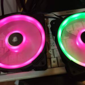 海盜船 機箱風扇 12V DC 0.30A  RWF0022 ARGB 12cm風扇 兩把