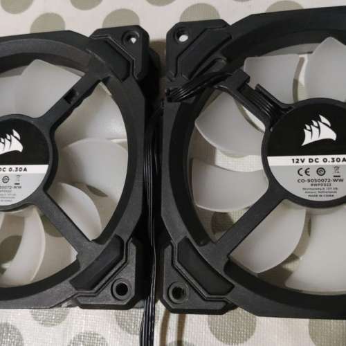海盜船 機箱風扇 12V DC 0.30A  RWF0022 ARGB 12cm風扇 兩把