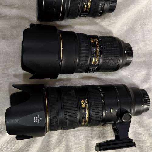 Nikkor F2.8 大三元 14-24mm, 24-70mm VR, 70-200mm VR