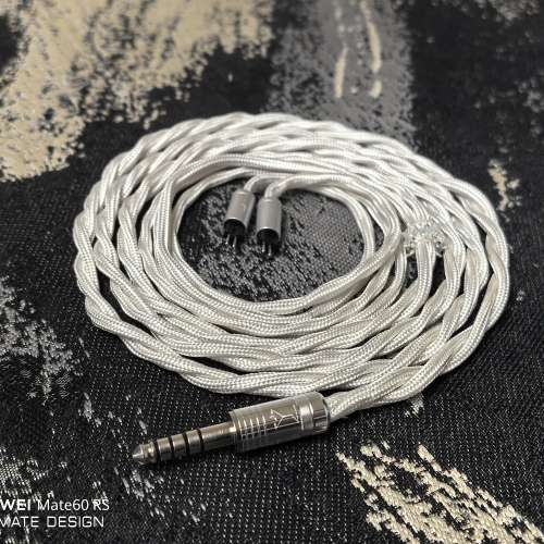 醇白5n純銀包裹7n單晶銅芯mix退火銅鍍銀屏蔽線 4.4mm mmcx 0.78 rca xlr