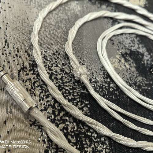 醇白5n純銀包裹7n單晶銅芯mix退火銅鍍銀屏蔽線 4.4mm mmcx 0.78 rca xlr