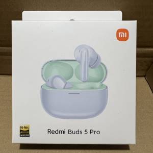 售$300，全新 紅米Buds 5 pro藍芽降噪耳機，紫色，香港小米一年原廠保養，港島區交...
