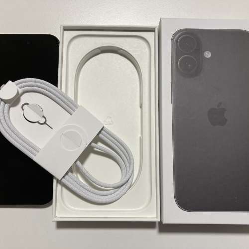 港行充電45次 iPhone 16 plus 128gb黑色 一年AppleCare至26-4-15 淨機＋線 what ap...