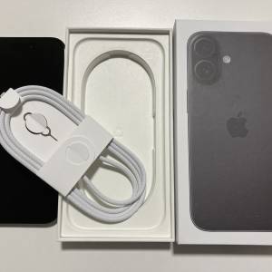 港行充電45次 iPhone 16 plus 128gb黑色 一年AppleCare至26-4-15 淨機＋線 what ap...