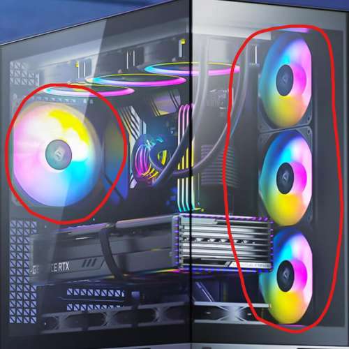 Antec ARGB 風扇3x 120mm , 1x 140mm