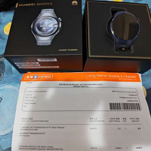 Huawei watch 5 46mm 紫色