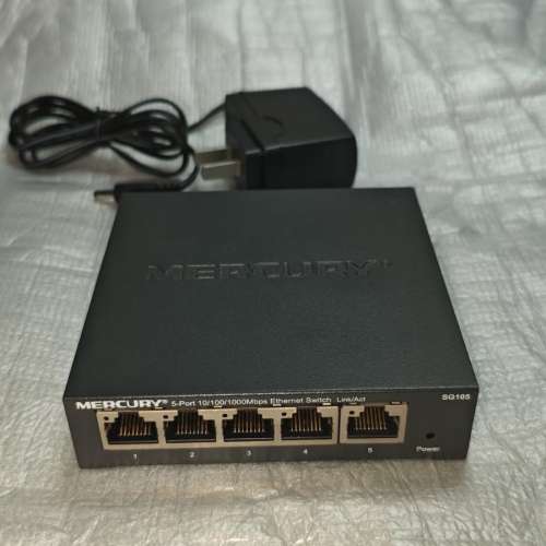 二手 水星 MERCURY 金屬殼 SG105 交換機 5埠 1000M Switch 5 Ports