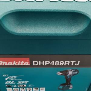 減價平賣全新一套原裝MAKITA DHP489充電式衝擊起子電鑽連1個差電跟2個電池