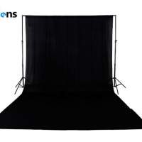 Selens 2.8 X 3M Background Support Stand with 3 X 6M Black Backdrop (影樓攝影...