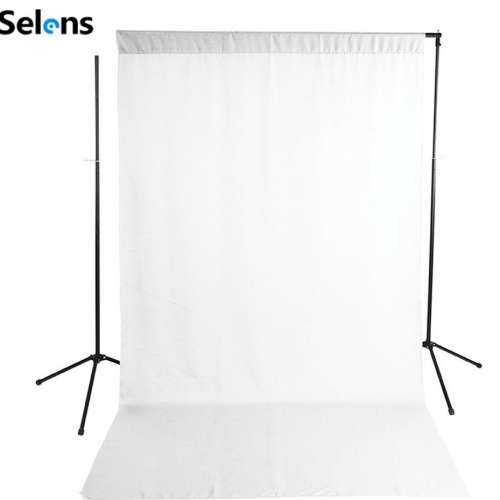 Selens 2.8 X 3M Background Support Stand with 3 X 3M White Backdrop (影樓攝影...
