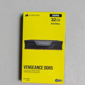 Corsair Vengeance DDR5 32GB 6000 MHz (全新未開）