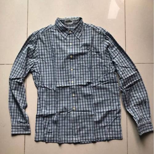 Giordano Men's checkers shirt 佐丹奴男裝長袖恤衫