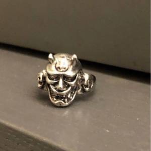 魔鬼 鬼面罩 面具 金屬 戒指 Ghost Devil mask metal ring