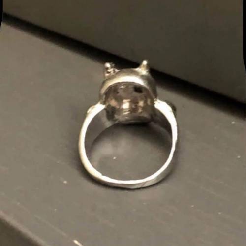 魔鬼 鬼面罩 面具 金屬 戒指 Ghost Devil mask metal ring