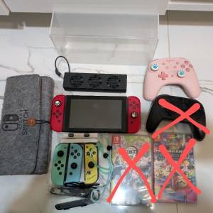 任天堂 Nintendo switch 初代 細電 歐版 主機連mario kart 孖寶兄弟賽車 瑪利奧 馬...