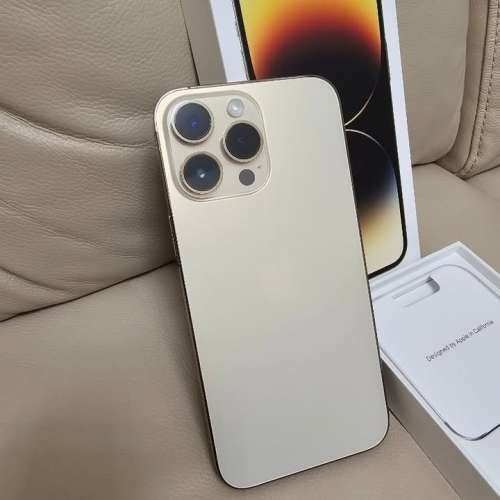 即買即用 原裝 96新 iPhone 14 Pro max 512GB 金色 港行