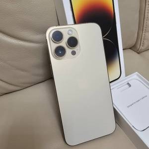 即買即用 原裝 96新 iPhone 14 Pro max 512GB 金色 港行