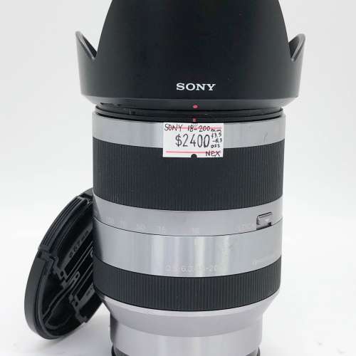 95% New Sony 18-200mm F3.5-6.3 OSS 自動對焦鏡頭, 深水埗門市可購買