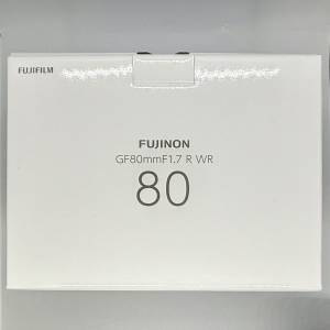 [99%新][行貨][已過保養] Fujifilm FUJINON GF80mmF1.7 R WR