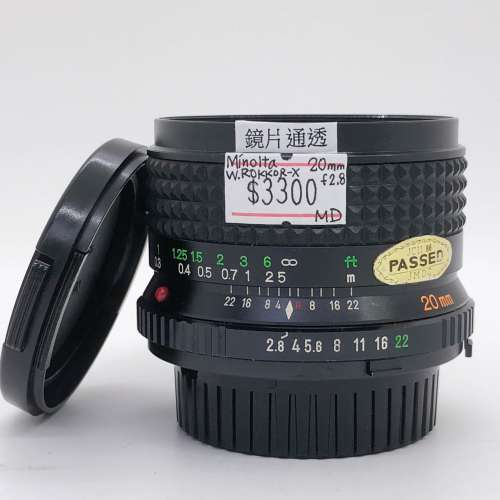 98% New Minolta W ROKKOR X 20MM F2.8手動鏡頭, 深水埗門市可購買