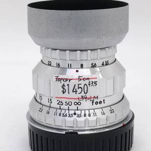 98% New Topcor 5cm F3.5手動鏡頭, 深水埗門市可購買