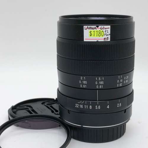 99% New LAOWA 60mm F2 Macro手動鏡頭, 深水埗門市可購買