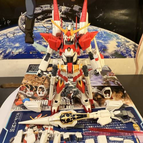 HG BF 1:144 高達創戰者A-R M91高達 已砌 素組 高達模型