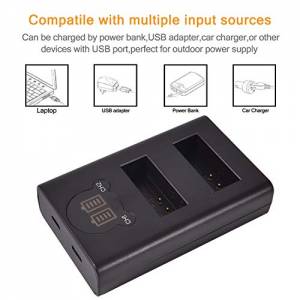 DSTE NIKON EN-EL3 /EN-EL3a / EN-EL3e Lithium-Ion Battery Pack With USB-C Charger
