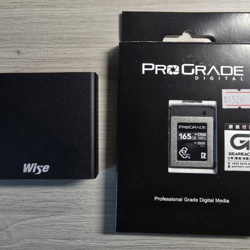 Prograde CFexpress Type B 165GB + Wise CFX / SD Card reader