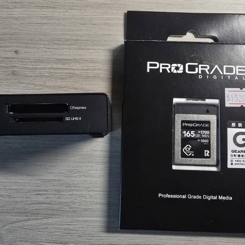 Prograde CFexpress Type B 165GB + Wise CFX / SD Card reader