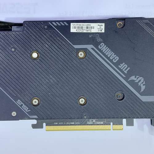 ASUS TUF-GTX1660S-O6G-GAMING 顯示卡GTX 1660 繪圖遊戲卡