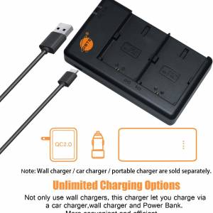 DSTE LP-E6 Fully Decoded Info-Lithium Battery With USB Charger For Canon