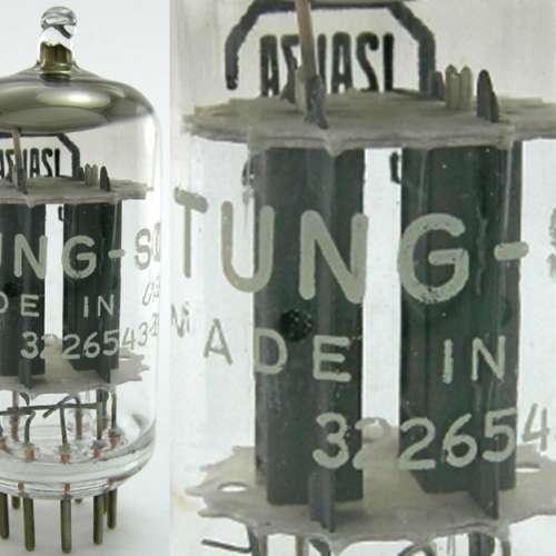 Tung-Sol 12AU7A   1950-60年美國制造,音色完美,非常靚聲