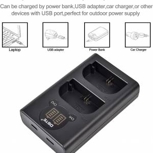 DSTE LP-E6 Fully Decoded Info-Lithium Battery With USB Charger For Canon 代用...