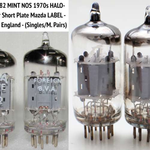 Pinnacle ECC82/ 12AU7A NOS全新管跟1970年原庒盒(BRIMAR 廠製早期制)