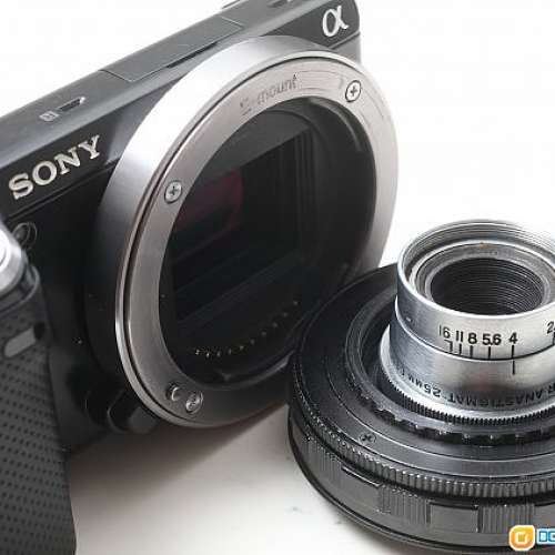 Wollensak Revere 1inch (25mm)f/2.5 (原C口改NEX)16mm美國電影鏡，NEX / A7 合用