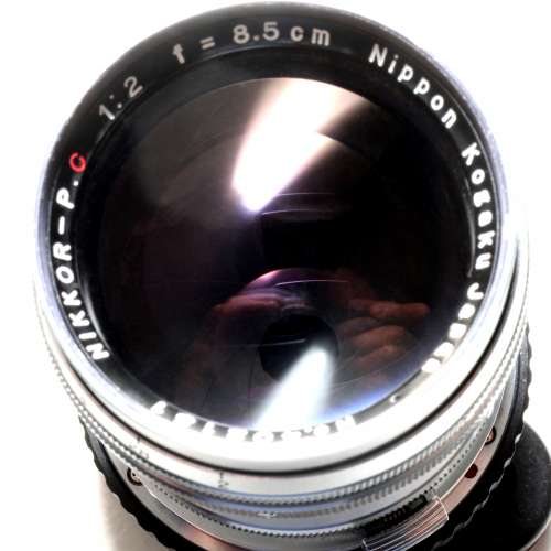 Nikon Nippon Kogaku Nikkor-S P.C 8.5cm f2 (逆光神鏡)S插刀，1951年古董(玻璃達收...