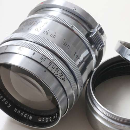 Nikon Nippon Kogaku Nikkor-S P.C 8.5cm f2 (逆光神鏡)S插刀，1951年古董(玻璃達收...