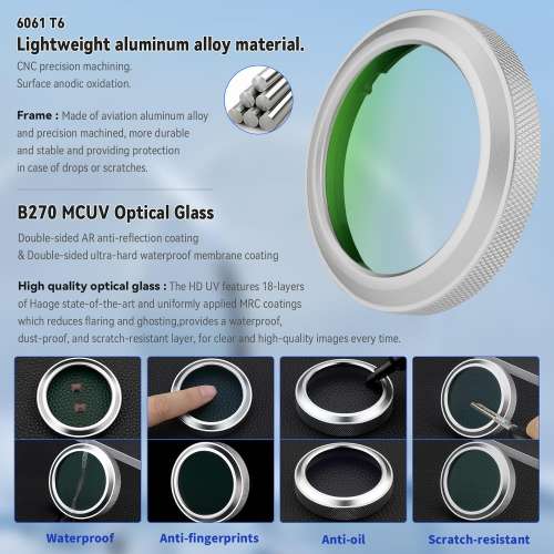 Haoge LUV-GFXUV-S MC UV Camera Lens Protection Filter