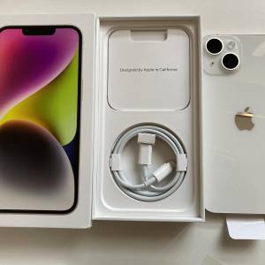 全新 iPhone 14 128gb eSim+實體sim 無鎖 原裝無拆 英/澳/日/歐版 一年保養 what a...