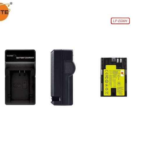 DSTE LP-E6NH Fully Decoded Info-Lithium Battery With AC Travel Charger For Canon