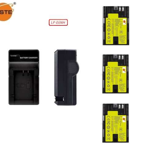 DSTE LP-E6NH Fully Decoded Info-Lithium Battery With AC Travel Charger For Canon
