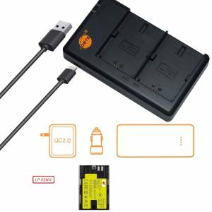 DSTE LP-E6NH Fully Decoded Info-Lithium Battery With USB Charger For Canon