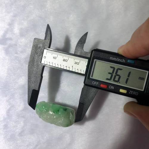 A貨翡翠花青種戒指