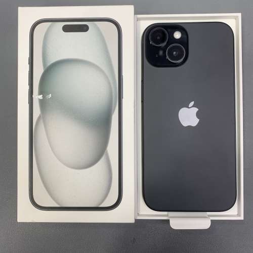 100% New 全新iPhone 15 128GB 黑色 電池效能100% 0次充電 全套有盒有配件香港行貨 ...