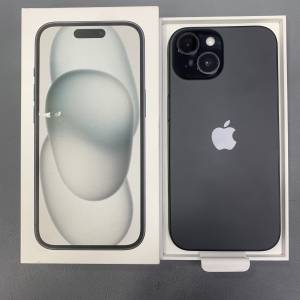 100% New 全新iPhone 15 128GB 黑色 電池效能100% 0次充電 全套有盒有配件香港行貨 ...