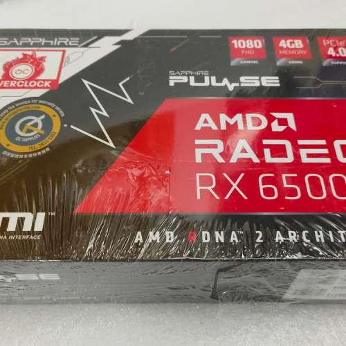 全新 Sapphire PULSE AMD RX 6500 XT 4GB